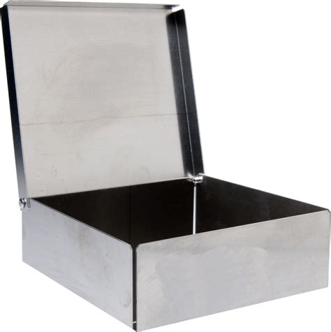 metalica box|metal box with top lid.